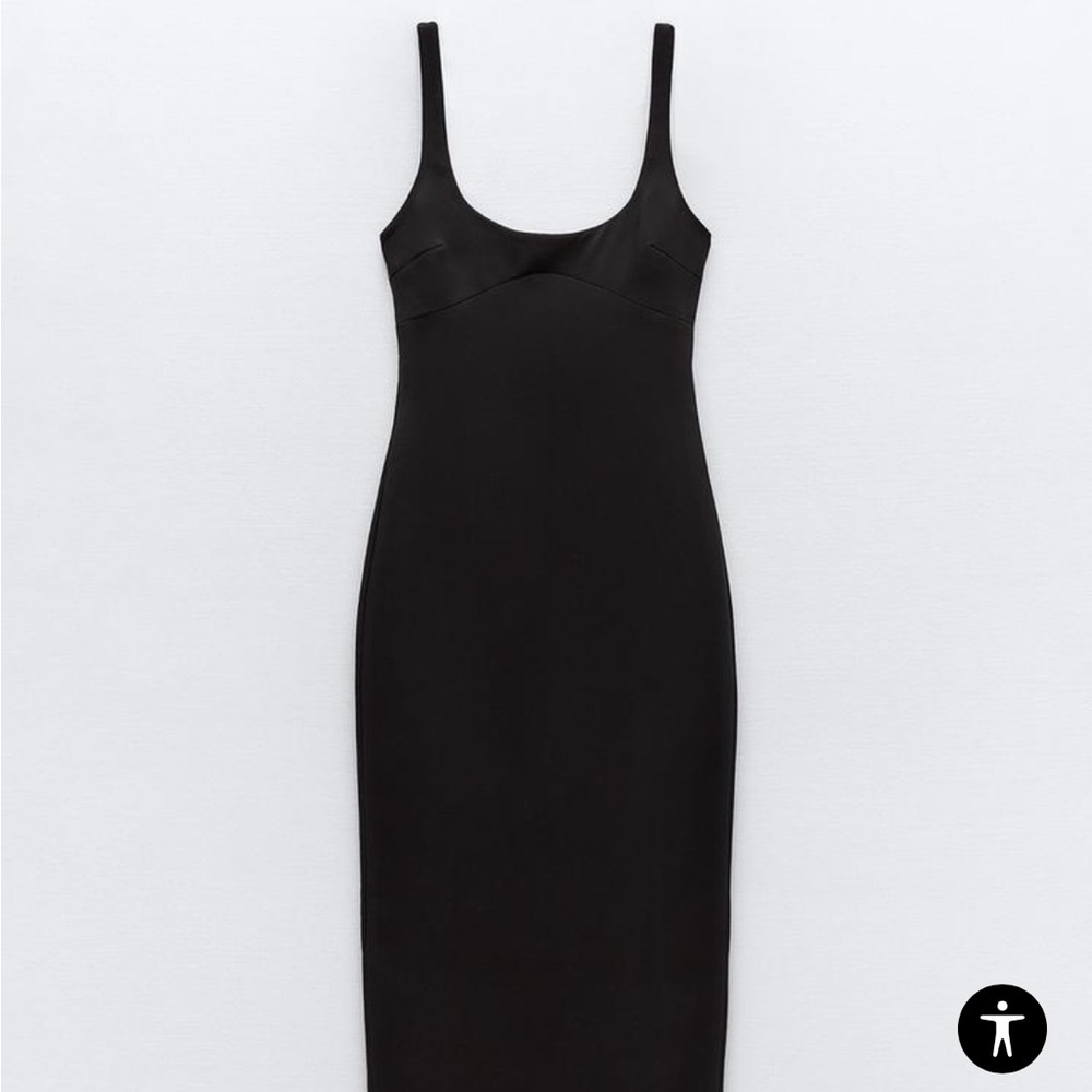 NWT Zara black mini dress